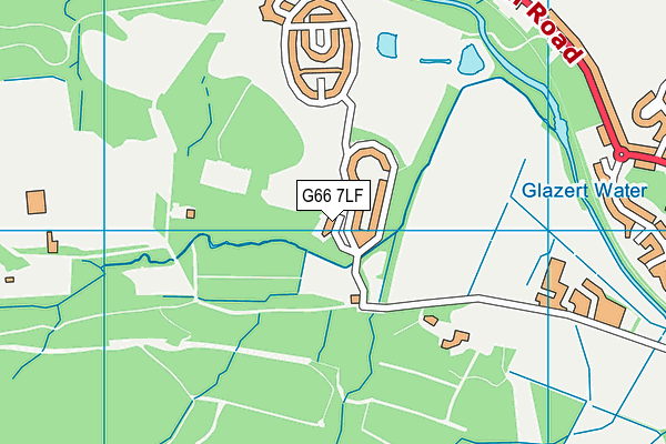 G66 7LF map - OS VectorMap District (Ordnance Survey)