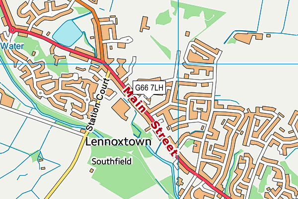 G66 7LH map - OS VectorMap District (Ordnance Survey)