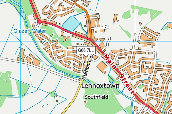G66 7LL map - OS VectorMap District (Ordnance Survey) G66 7LL map - OS VectorMap District (Ordnance Survey)