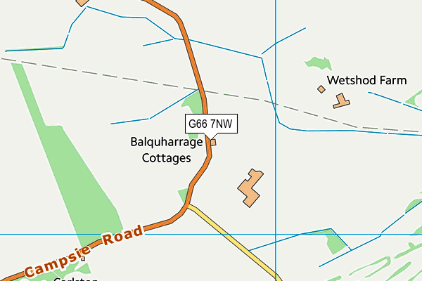 G66 7NW map - OS VectorMap District (Ordnance Survey) G66 7NW map - OS VectorMap District (Ordnance Survey)