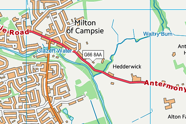 G66 8AA map - OS VectorMap District (Ordnance Survey) G66 8AA map - OS VectorMap District (Ordnance Survey)