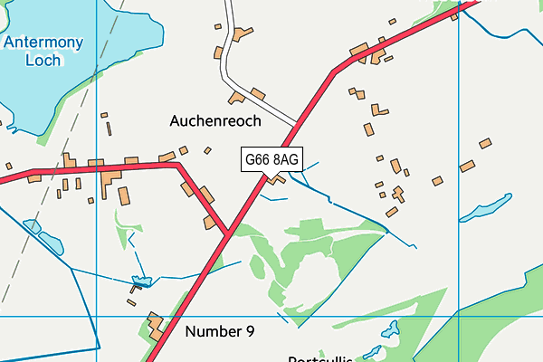 G66 8AG map - OS VectorMap District (Ordnance Survey) G66 8AG map - OS VectorMap District (Ordnance Survey)