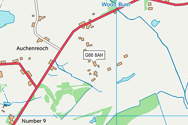 G66 8AH map - OS VectorMap District (Ordnance Survey) G66 8AH map - OS VectorMap District (Ordnance Survey)