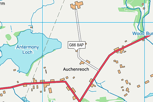G66 8AP map - OS VectorMap District (Ordnance Survey) G66 8AP map - OS VectorMap District (Ordnance Survey)