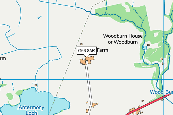 G66 8AR map - OS VectorMap District (Ordnance Survey) G66 8AR map - OS VectorMap District (Ordnance Survey)