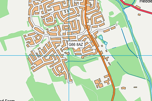 G66 8AZ map - OS VectorMap District (Ordnance Survey) G66 8AZ map - OS VectorMap District (Ordnance Survey)
