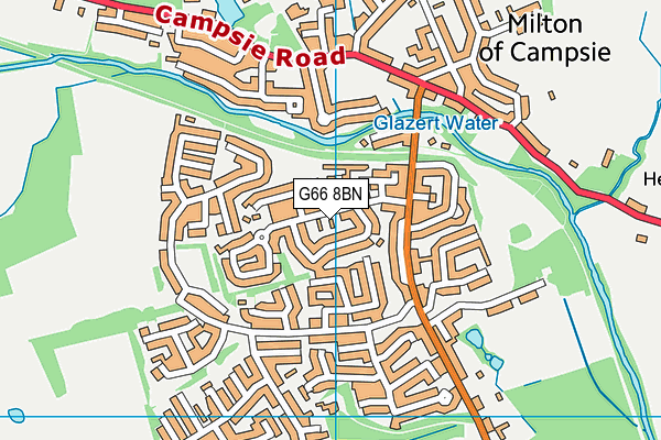 G66 8BN map - OS VectorMap District (Ordnance Survey) G66 8BN map - OS VectorMap District (Ordnance Survey)