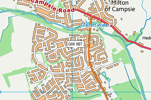 G66 8BT map - OS VectorMap District (Ordnance Survey) G66 8BT map - OS VectorMap District (Ordnance Survey)
