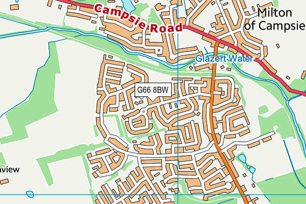 G66 8BW map - OS VectorMap District (Ordnance Survey) G66 8BW map - OS VectorMap District (Ordnance Survey)