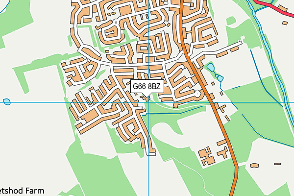 G66 8BZ map - OS VectorMap District (Ordnance Survey) G66 8BZ map - OS VectorMap District (Ordnance Survey)