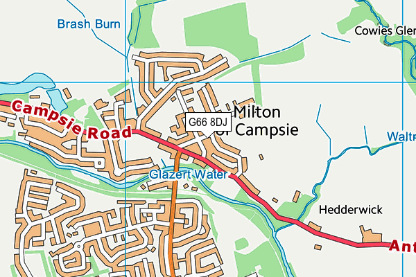 G66 8DJ map - OS VectorMap District (Ordnance Survey) G66 8DJ map - OS VectorMap District (Ordnance Survey)