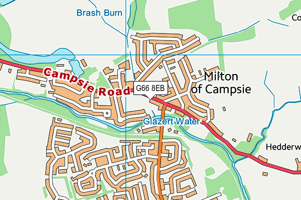 G66 8EB map - OS VectorMap District (Ordnance Survey)