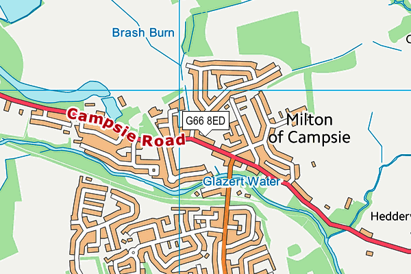 G66 8ED map - OS VectorMap District (Ordnance Survey) G66 8ED map - OS VectorMap District (Ordnance Survey)