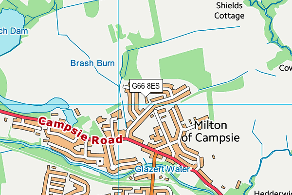 G66 8ES map - OS VectorMap District (Ordnance Survey)