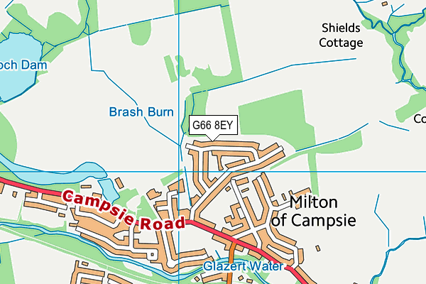 G66 8EY map - OS VectorMap District (Ordnance Survey) G66 8EY map - OS VectorMap District (Ordnance Survey)