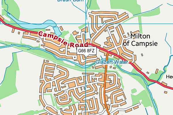 G66 8FZ map - OS VectorMap District (Ordnance Survey) G66 8FZ map - OS VectorMap District (Ordnance Survey)