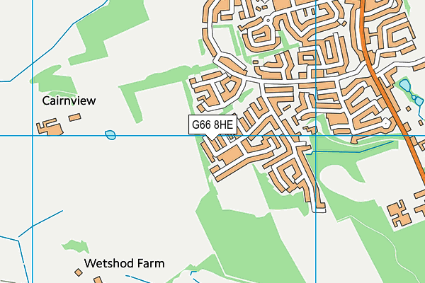 G66 8HE map - OS VectorMap District (Ordnance Survey) G66 8HE map - OS VectorMap District (Ordnance Survey)