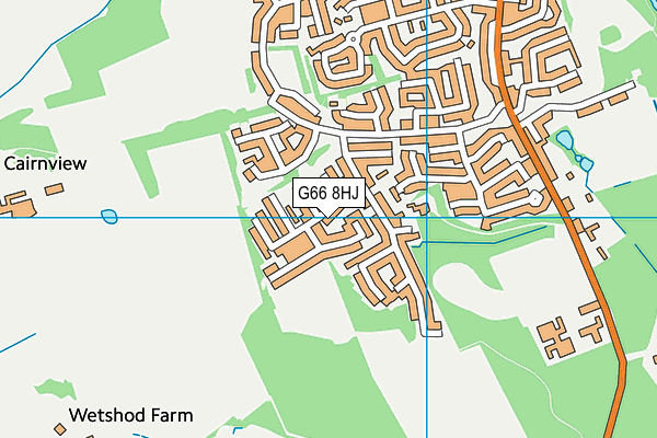 G66 8HJ map - OS VectorMap District (Ordnance Survey) G66 8HJ map - OS VectorMap District (Ordnance Survey)