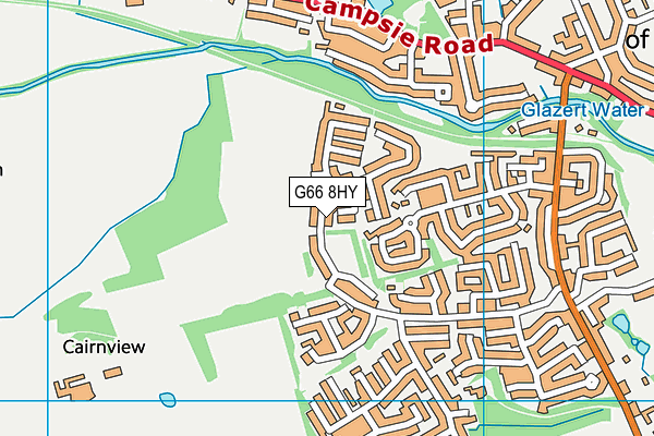 G66 8HY map - OS VectorMap District (Ordnance Survey) G66 8HY map - OS VectorMap District (Ordnance Survey)