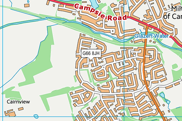 G66 8JH map - OS VectorMap District (Ordnance Survey) G66 8JH map - OS VectorMap District (Ordnance Survey)