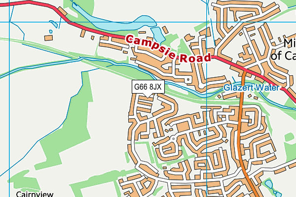 G66 8JX map - OS VectorMap District (Ordnance Survey) G66 8JX map - OS VectorMap District (Ordnance Survey)