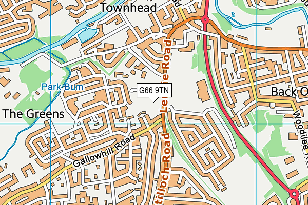 G66 9TN map - OS VectorMap District (Ordnance Survey) G66 9TN map - OS VectorMap District (Ordnance Survey)