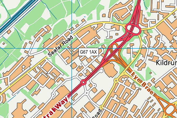 G67 1AX map - OS VectorMap District (Ordnance Survey) G67 1AX map - OS VectorMap District (Ordnance Survey)
