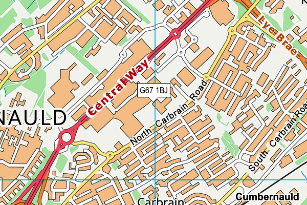 G67 1BJ map - OS VectorMap District (Ordnance Survey) G67 1BJ map - OS VectorMap District (Ordnance Survey)