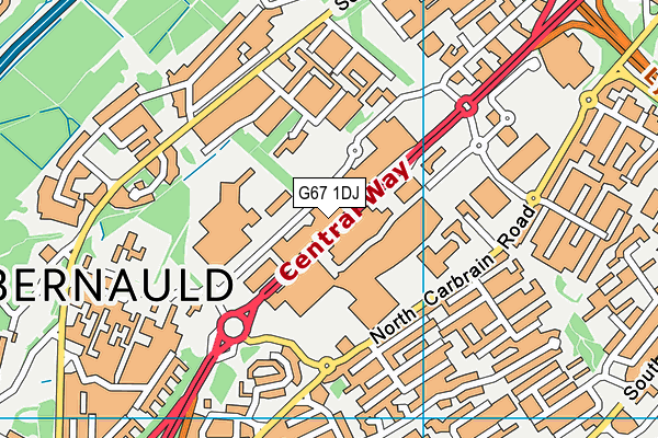 G67 1DJ map - OS VectorMap District (Ordnance Survey)