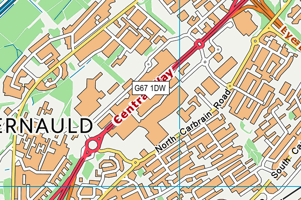G67 1DW map - OS VectorMap District (Ordnance Survey) G67 1DW map - OS VectorMap District (Ordnance Survey)