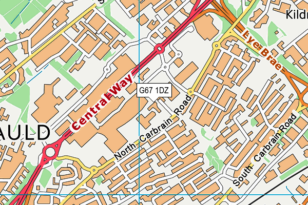G67 1DZ map - OS VectorMap District (Ordnance Survey) G67 1DZ map - OS VectorMap District (Ordnance Survey)