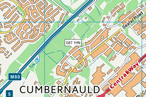 G67 1HN map - OS VectorMap District (Ordnance Survey)