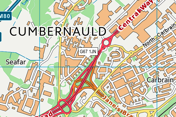 G67 1JN map - OS VectorMap District (Ordnance Survey) G67 1JN map - OS VectorMap District (Ordnance Survey)