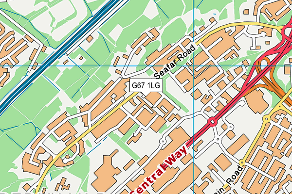 G67 1LG map - OS VectorMap District (Ordnance Survey) G67 1LG map - OS VectorMap District (Ordnance Survey)