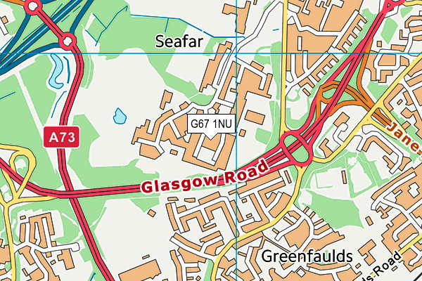 G67 1NU map - OS VectorMap District (Ordnance Survey)