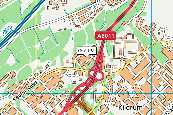 G67 1PZ map - OS VectorMap District (Ordnance Survey) G67 1PZ map - OS VectorMap District (Ordnance Survey)