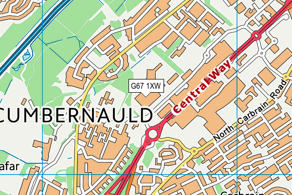 G67 1XW map - OS VectorMap District (Ordnance Survey) G67 1XW map - OS VectorMap District (Ordnance Survey)