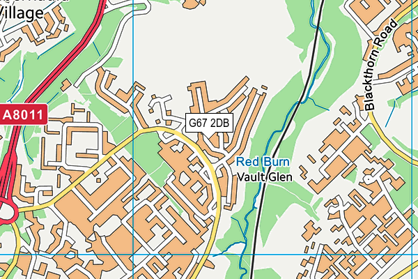 G67 2DB map - OS VectorMap District (Ordnance Survey) G67 2DB map - OS VectorMap District (Ordnance Survey)