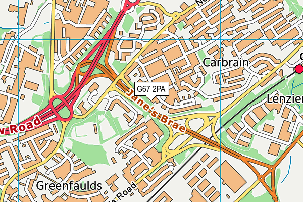 G67 2PA map - OS VectorMap District (Ordnance Survey) G67 2PA map - OS VectorMap District (Ordnance Survey)