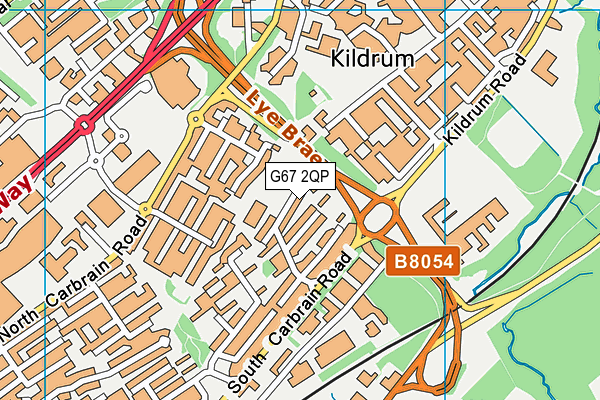 G67 2QP map - OS VectorMap District (Ordnance Survey)