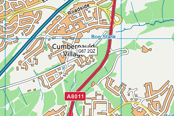 G67 2QZ map - OS VectorMap District (Ordnance Survey)