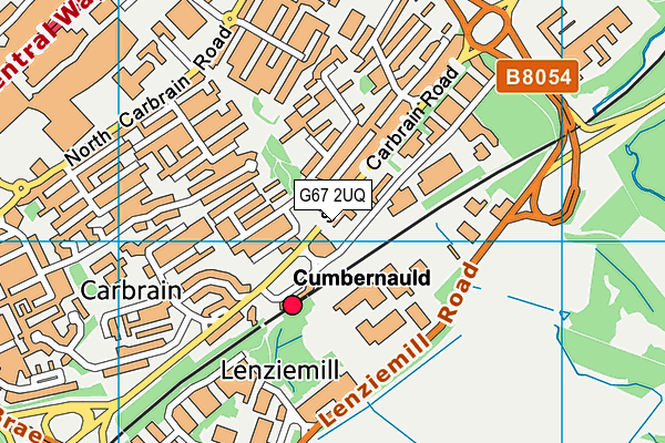 G67 2UQ map - OS VectorMap District (Ordnance Survey)