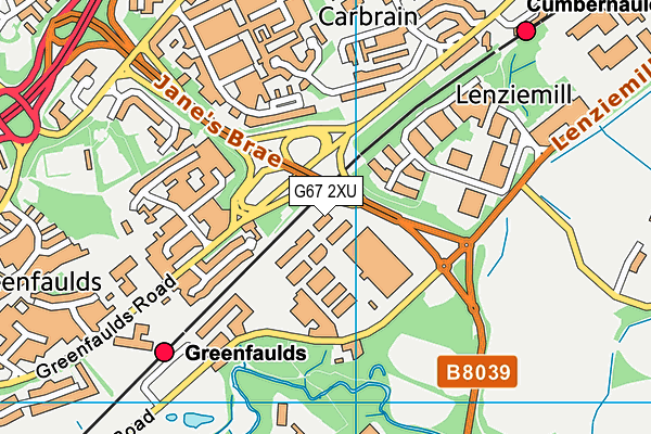 G67 2XU map - OS VectorMap District (Ordnance Survey) G67 2XU map - OS VectorMap District (Ordnance Survey)