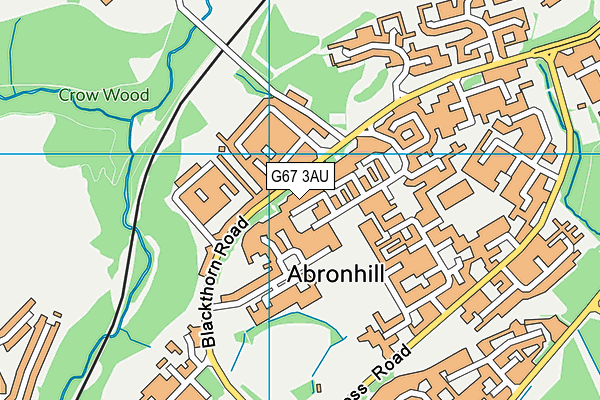 G67 3AU map - OS VectorMap District (Ordnance Survey)