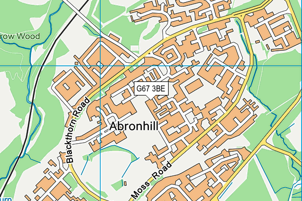 G67 3BE map - OS VectorMap District (Ordnance Survey)