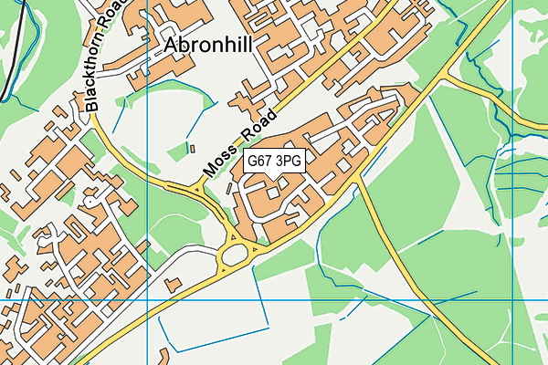 G67 3PG map - OS VectorMap District (Ordnance Survey)