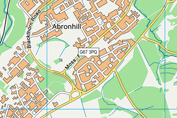 G67 3PQ map - OS VectorMap District (Ordnance Survey)