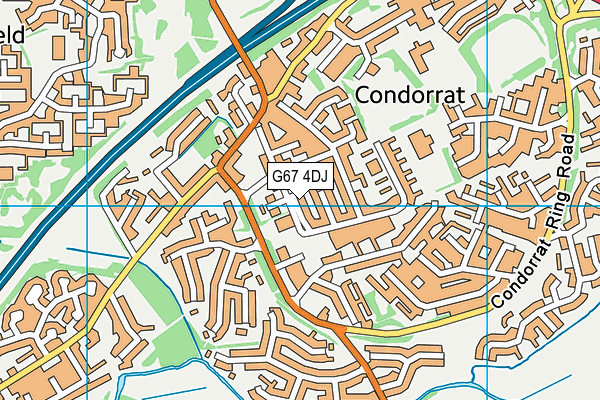 G67 4DJ map - OS VectorMap District (Ordnance Survey)