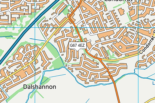 G67 4EZ map - OS VectorMap District (Ordnance Survey)