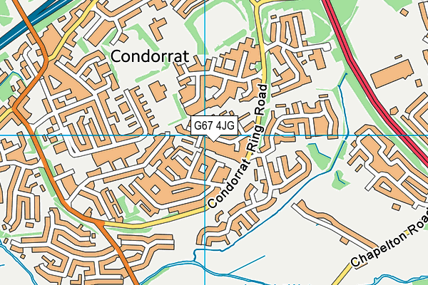 G67 4JG map - OS VectorMap District (Ordnance Survey)